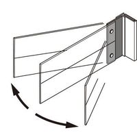 エスコ 200x 95mm 見出しホルダー(マグネット式) EA976DZ-92 1個（直送品）