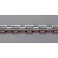 エスコ 5.0mmx 3m リンクチェーン(アルミ製/ブラウン) EA980AL-11 1本（直送品）