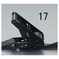 エスコ 35mmx5.3m/ 660kg ベルト荷締機(ラチェット式/黒 EA982B-17 1個（直送品）