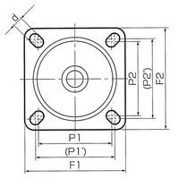 エスコ 150mm キャスター(自在金具・ブレーキ付) EA986PP-25 1個（直送品）
