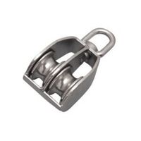 エスコ 31mm 滑車(ステンレス製/2車) EA987SM-65 1個（直送品）