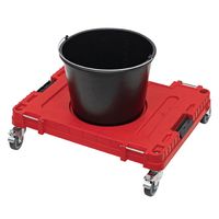 QBRICK キューブリック QS1 ストッパー付キャスター赤 SKRQTPONE2WCZEPG003 1個（直送品）