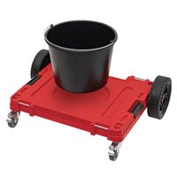 QBRICK キューブリック QS1 ストッパー付キャスター赤 SKRQTPONE2ACZEPG003 1個（直送品）