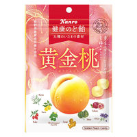 のど飴 キャンディー 健康のど飴 黄金桃 80g 12袋 カンロ