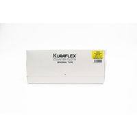 カウンタークロス 小判 厚手 約30cm×60cm レーヨン100% ボックスタイプ イエロー 1箱（60枚入）オザックス