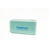 カウンタークロス 小判 薄手 約30cm×60cm レーヨン・ポリエステル グリーン 1パック（100枚入）オザックス