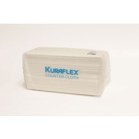 カウンタークロス 大判 薄手 約50cm×60cm レーヨン・ポリエステル ホワイト 1セット（1パック（50枚入）×5）オザックス