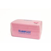 カウンタークロス 小判 厚手 約30cm×60cm レーヨン・ポリエステル ピンク 1セット（1パック（80枚入）×5）オザックス