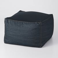 無印良品 体にフィットするソファ 綿デニム ネイビー セット 幅６５×奥行６５×高さ４３ｃｍ 良品計画