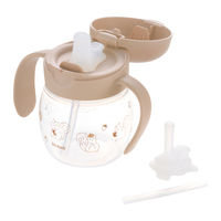 （5ヵ月から）トライ ストロー飲みマスターセット ブラウン 270ml 1個 リッチェル