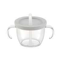 （6ヵ月から）おうちコップマグ ストロータイプ ライトグレー 190ml 1個 リッチェル