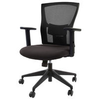 イトーキ サリダチェア（Salida） メッシュ張り 可動肘付 ブラック YL5-BL 1セット（4脚：8梱包）事務椅子