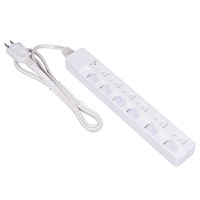 延長コ-ド 電源タップ ナカバヤシ 安全機能満載スイッチ付OAタップ 6個口 1ｍ ホワイト TAP-048-10W 1個