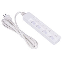 延長コ-ド 電源タップ ナカバヤシ 安全機能満載スイッチ付OAタップ 4個口 2ｍ ホワイト TAP-047-20W 1個