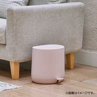 アポロジャパン ゴミ箱 5L ペダル式 フタ付 静音 ミルキーピンク FBーC23ー05ーPK1 1個