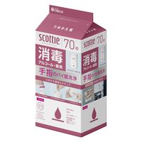 ウェットティッシュ アルコール スコッティ ウェットティシュー 消毒アルコール 70枚 つめかえ用 1セット（1個×24）日本製紙クレシア