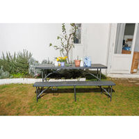 谷村実業 木目調折りたたみテーブル 180cm TAN-3006-180 1個 4589792859806（直送品）