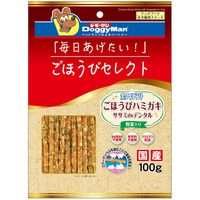 ドギーマン ごほうびセレクト ホワイデント ごほうびハミガキ ササミdeデンタル 野菜入り 国産 100g 1袋 犬用 おやつ