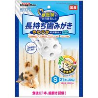 ドギーマン ホワイデント 長持ち歯みがき やわらか ギザ棒ガム S 超小型・小型犬向き 国産 21本 1袋 犬用 おやつ 歯磨き