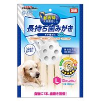 ドギーマン ホワイデント 長持ち歯みがき ギザ棒ガム L 中型・大型犬向き 国産 13本 1セット（1袋×3）犬用 おやつ 歯磨き