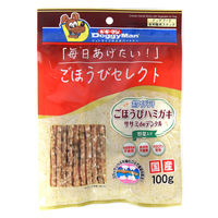 ドギーマン ごほうびセレクト ホワイデント ごほうびハミガキ ササミdeデンタル 野菜入り 国産 100g 3袋 犬用 おやつ