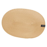 PPオーバルランチョンマット キャメル 1セット（1枚×2） LAKOLE/ラコレ