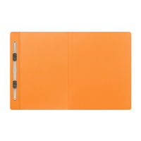 プラス フラットファイル PP製 B5 (B4二つ折り) オレンジ NO.135FP 98380 1冊（直送品）