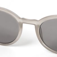 オーバルフレームサングラス グレー LAKOLE/ラコレ