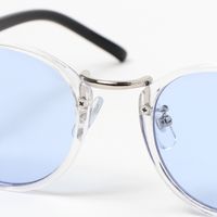 ウェリントンコンビシルバーサングラス ライトブルー LAKOLE/ラコレ