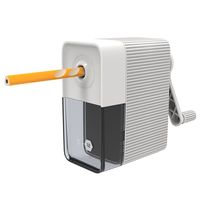 ナカバヤシ 太い鉛筆も削れる手動鉛筆削り ホワイト DPS-H501WH 1個