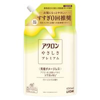 アクロンやさしさプレミアム グリーンシトラスの香り 詰め替え 650mL 1セット（1個×6） 洗濯洗剤 ライオン