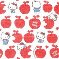 （数量限定）白雪 友禅ふきん 吸水性がよく すぐ乾く 友禅染め かや織りふきん 台拭き 食器拭き ハローキティ 1枚