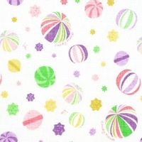 白雪 友禅ふきん 吸水性がよく すぐ乾く 友禅染め かや織りふきん 台拭き 食器拭き キャンディプラネット ピンク 1枚