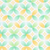 白雪 友禅ふきん 吸水性がよく すぐ乾く 友禅染め かや織りふきん 台拭き 食器拭き 七宝柄 若竹色 1枚