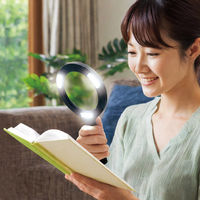 アクセル LEDライト付き拡大鏡 AXL-684 1セット(3個)（直送品）