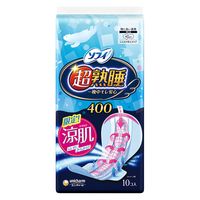 【生理用品】 ナプキン 特に多い夜用 羽つき ふんわり 40cm ソフィ超熟睡ガード涼肌 10枚 1セット（10枚×3）ユニ・チャーム