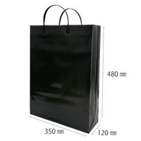 マツシロ 無地ビニールバッグL クロ 10枚セット 62BLB 1包（直送品）