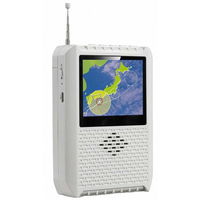 廣華物産 2.8インチ液晶付きポータブルワンセグテレビ(AM/FM搭載) TVR-L37 1台