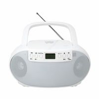 廣華物産 CDラジオ【ワイドFM対応】 KC-132W 1台