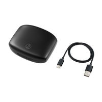 オーディオテクニカ ワイヤレスオープンイヤーイヤホン 耳をふさがない Bluetooth ATHーAC5TW ブラック 1個