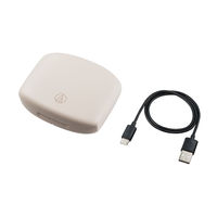 オーディオテクニカ ワイヤレスオープンイヤーイヤホン 耳をふさがない Bluetooth ATHーAC5TW ホワイト 1個