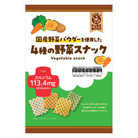 スナック菓子  国産野菜パウダーを使用した4種の野菜スナック 63g 1セット（1袋×16） クリート