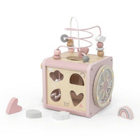 labellabel アクティビティキューブ ピンク 1個 エデュテ おもちゃ 12か月～