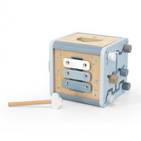 labellabel アクティビティキューブ ブルー 1個 エデュテ おもちゃ 12か月～