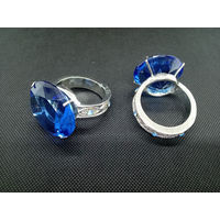 エルブレイン ジュエリータイプのナプキンリング ブルー 2個セット LB24022 1箱(2個入)（直送品）