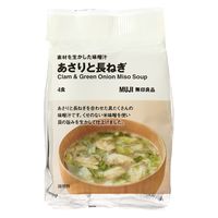 無印良品 素材を生かした味噌汁 あさりと長ねぎ 1セット（1袋（4食入）×2） 良品計画