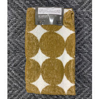 【アウトレット】丸眞 ドット柄（BR）　フェイスタオル2枚組 1パック（2枚入）