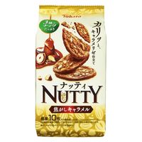 ナッティ　焦がしキャラメル 40g　10枚入 12袋 東ハト クッキー 個包装 お配り