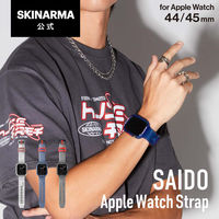 Apple Watch 45/44mm SKINARMA Series 8 /7/6 対応 長さ調節可能 ストラップ付 SAIDO Dブルー（直送品）