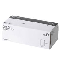 【ポリ袋】アスクル 箱入り規格袋　LDPE 0.02mm厚　９号　透明　1セット(1箱(200枚入)×10) オリジナル